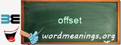 WordMeaning blackboard for offset